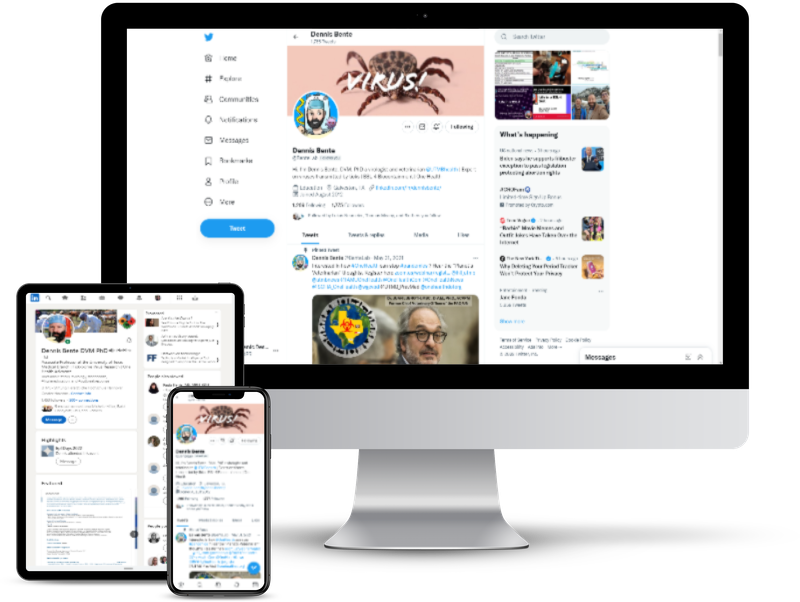 Dennis Bente Twitter and LinkedIn Profiles