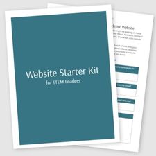 Website Starter Kit for STEM Leaders from Brittany Trinh
