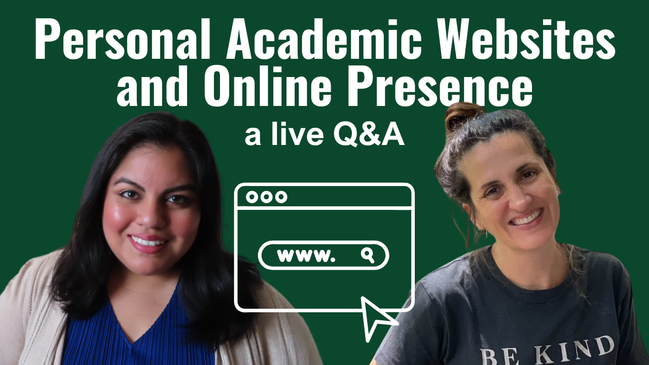 Personal Academic Websites and Online Presence, A Live Q and A