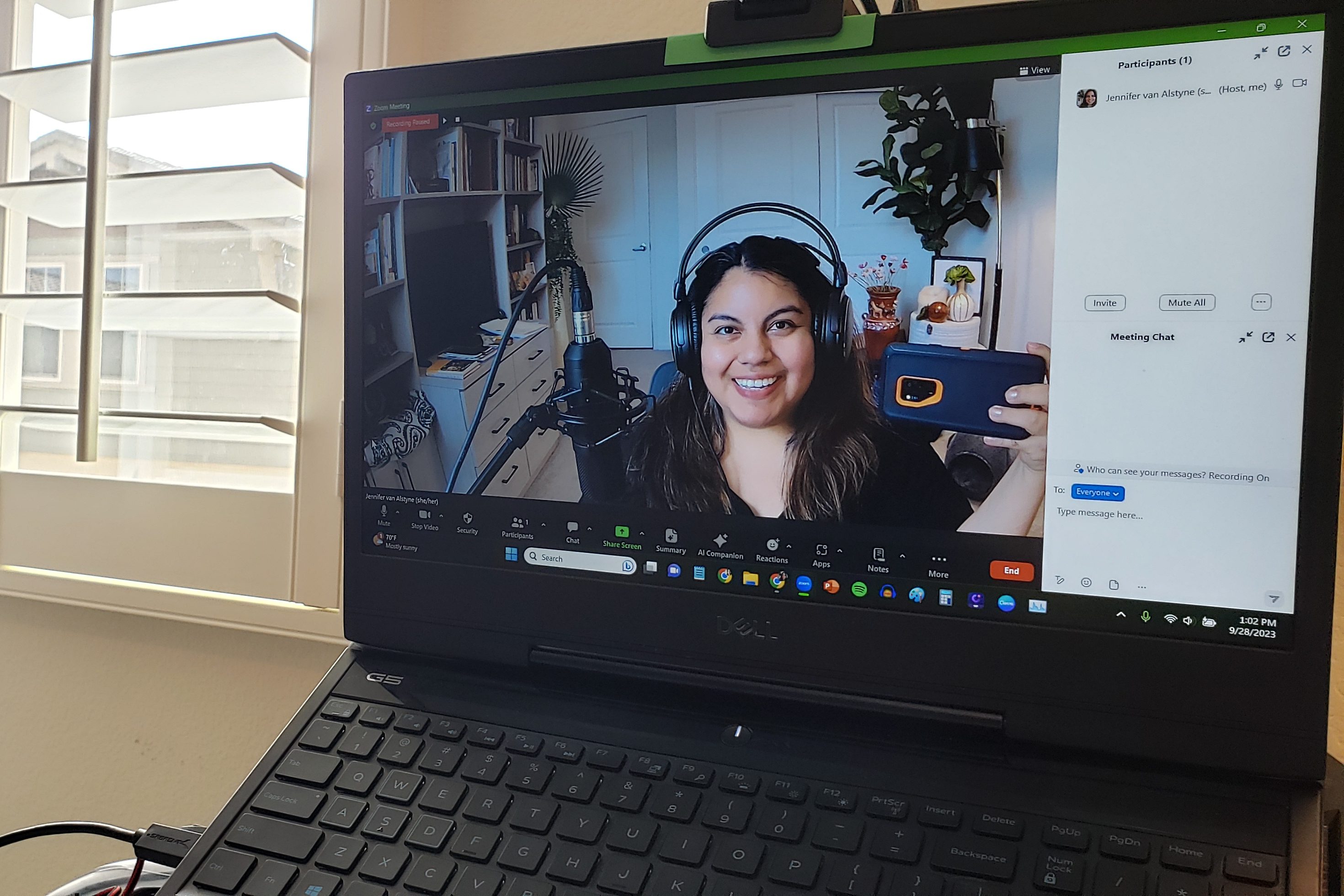 Jennifer van Alstyne on Zoom