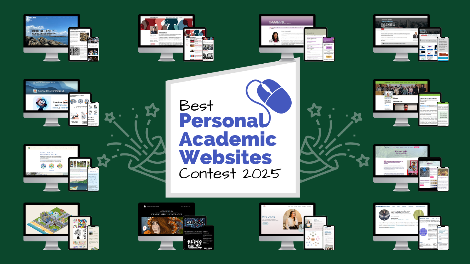 Winners of the Best Personal Academic Websites Contest 2025