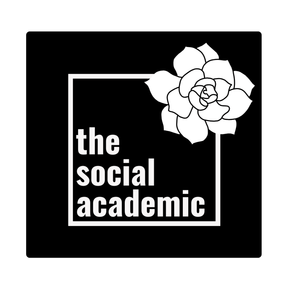 The Social Academic logo black and white